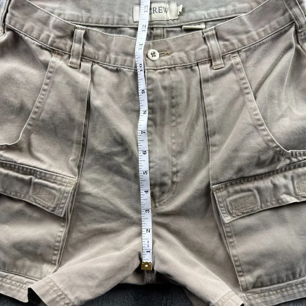 Vintage J.Crew Cargo Shorts Men's 32 Fits 30 Khaki Utility Made in Taiwan